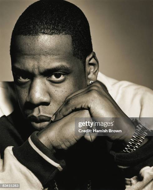 Rapper Jay-Z poses for a portrait shoot in London on November 5, 2001.