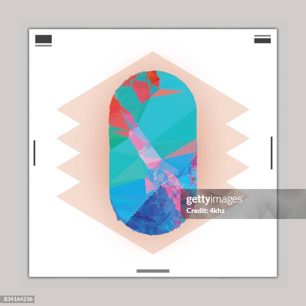 abstract graphic design contemporary poster layout template - postmodern stock illustrations