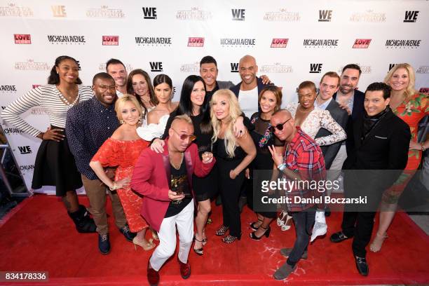 Patti Stanger and honorees attend WE tv's LOVE BLOWS Premiere Event at Flamingo Rum Club at Flamingo Rum Club on August 16, 2017 in Chicago, Illinois.