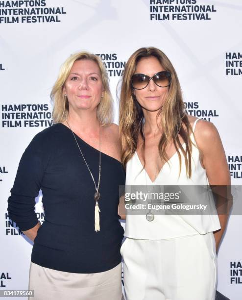 Anne Chaisson and Cristina Cuomo attend the The Hamptons International Film Festival SummerDocs Series Screening of WHITNEY. "CAN I BE ME" at UA...