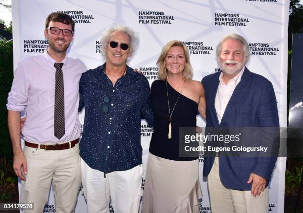 David Nugent, Eric Fischl, Anne Chaisson and Randy Mastro attend the The Hamptons International Film Festival SummerDocs Series Screening of WHITNEY....
