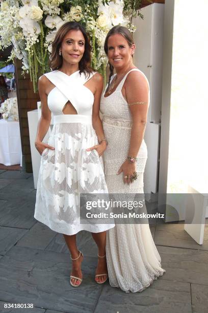 Bethenny Frankel and Bronwen Smith attend the B Floral Cocktail Hour at the Southampton Social Club on August 17, 2017 in Southampton, New York.