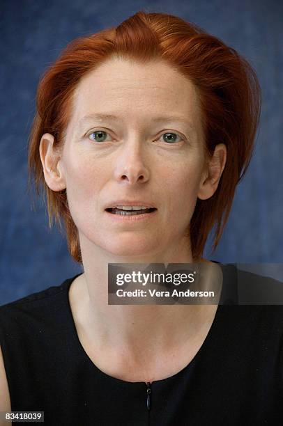 Tilda Swinton at the "Michael Clayton" press conference at the Four Seasons Hotel on September 8, 2007 in Toronto, Canada.