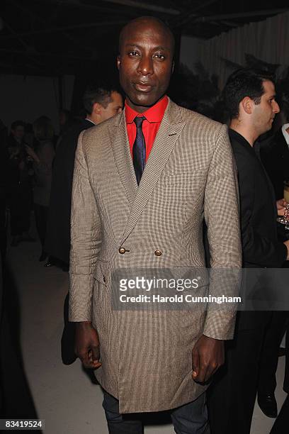 Fashion designer Ozwald Boateng attends the Grey Goose Character & Cocktails party at Chateau Grey Goose on October 22, 2008 in London, England.