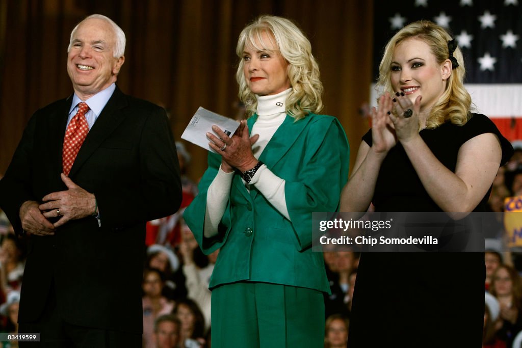 John McCain Campaigns As Election Day Nears
