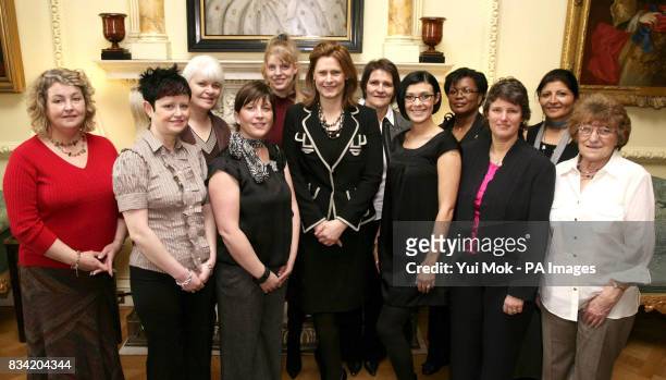 Prime Minister Gordon Brown's wife Sarah with Tesco Magazine Mums of the Year Jo Baker Watson , Nikki Manders , Patricia Ayres , Jakki James-Clarke ,...