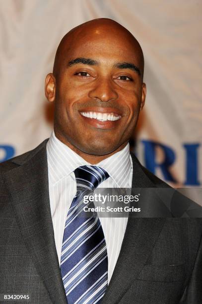 Tiki Barber attends The Friars Club's roast of Matt Lauer at The New York Hilton on October 24, 2008 in New York City.