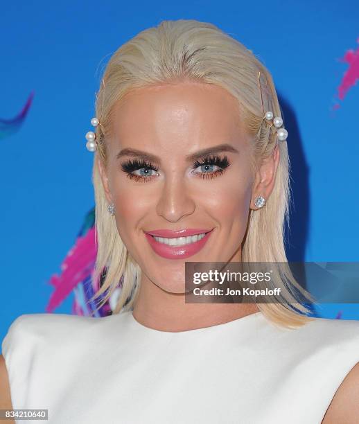 Gigi Gorgeous arrives at the Teen Choice Awards 2017 at Galen Center on August 13, 2017 in Los Angeles, California.
