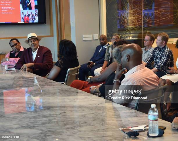 Dr. Bobby Jones and Producer/Director Don Jackson attend NMAAM Nashville Salon at CAA offices on August 17, 2017 in Nashville, Tennessee.