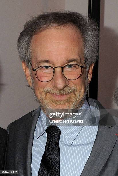 Director Steven Spielberg attends the Ambassadors for Humanity Gala honoring actor Kirk Douglas for his work improving children?s playgrounds across...