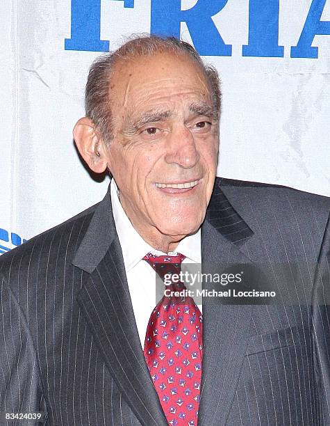 Actor Abe Vigoda attends the Friars Club roast of Matt Lauer at the New York Hilton on October 24, 2008 in New York City.
