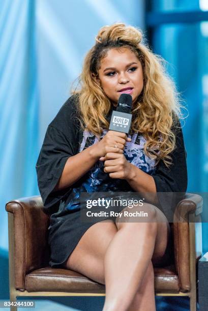 Rachel Crow discusses Upcoming Projects with the Build Series at Build Studio on August 17, 2017 in New York City.