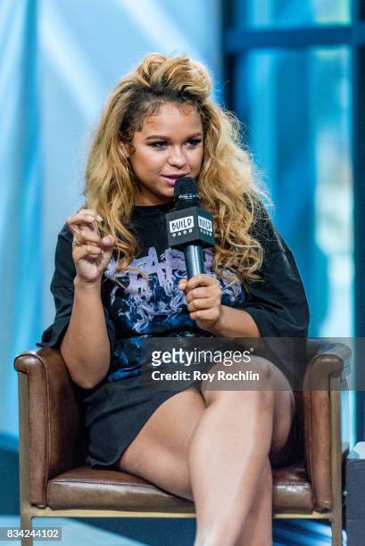 Rachel Crow discusses Upcoming Projects with the Build Series at Build Studio on August 17, 2017 in New York City.