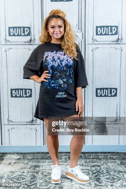 Rachel Crow attends Build Presents Rachel Crow Discussing Her Upcoming Projects at Build Studio on August 17, 2017 in New York City.