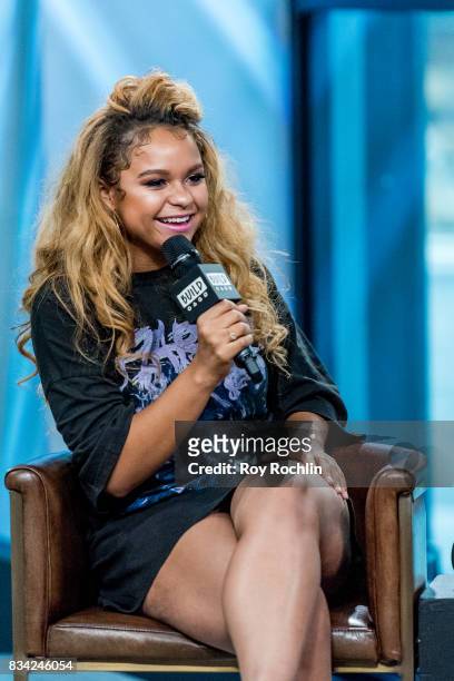Rachel Crow attends Build Presents Rachel Crow Discussing Her Upcoming Projects at Build Studio on August 17, 2017 in New York City.