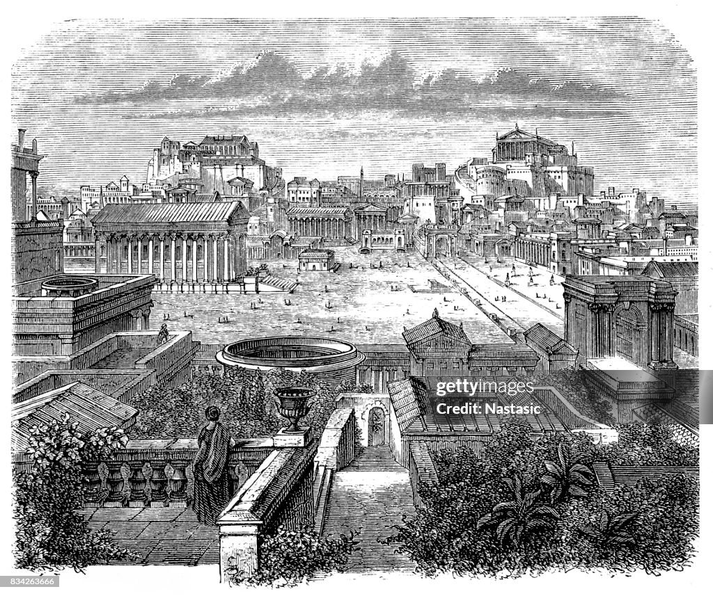 Forumn Visual Roman Forum Visual Reconstruction High-Res Vector Graphic - Getty Images