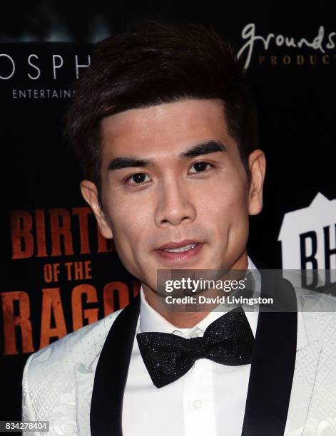 Actor Philip Ng attends the premiere of WWE Studios' "Birth of the Dragon" at ArcLight Hollywood on August 17, 2017 in Hollywood, California.