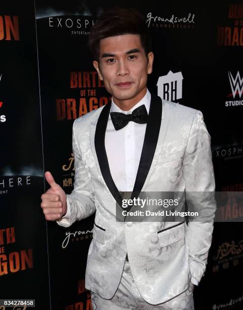 Actor Philip Ng attends the premiere of WWE Studios' "Birth of the Dragon" at ArcLight Hollywood on August 17, 2017 in Hollywood, California.