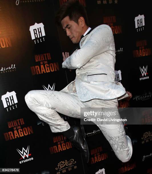 Actor Philip Ng attends the premiere of WWE Studios' "Birth of the Dragon" at ArcLight Hollywood on August 17, 2017 in Hollywood, California.