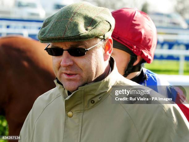 Trainer Richard Fahey at Doncaster Racecourse, Doncaster.