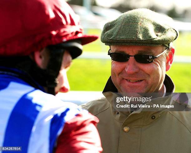 Trainer Richard Fahey at Doncaster Racecourse, Doncaster.