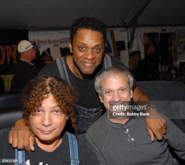 Lawrence Hilton-Jacobs, Robert Hegyes and Ron Palillo of "Welcome Back Kotter" attend the Chiller Theatre Expo at the Hilton Parsippany Hotel on...