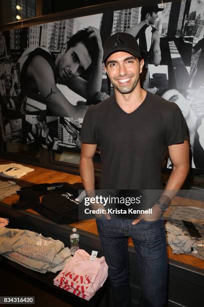Designer/Model Akin Akman attends the Todd Snyder x Akin's Army Collaboration Launch at Todd Snyder Flagship Store on August 17, 2017 in New York...