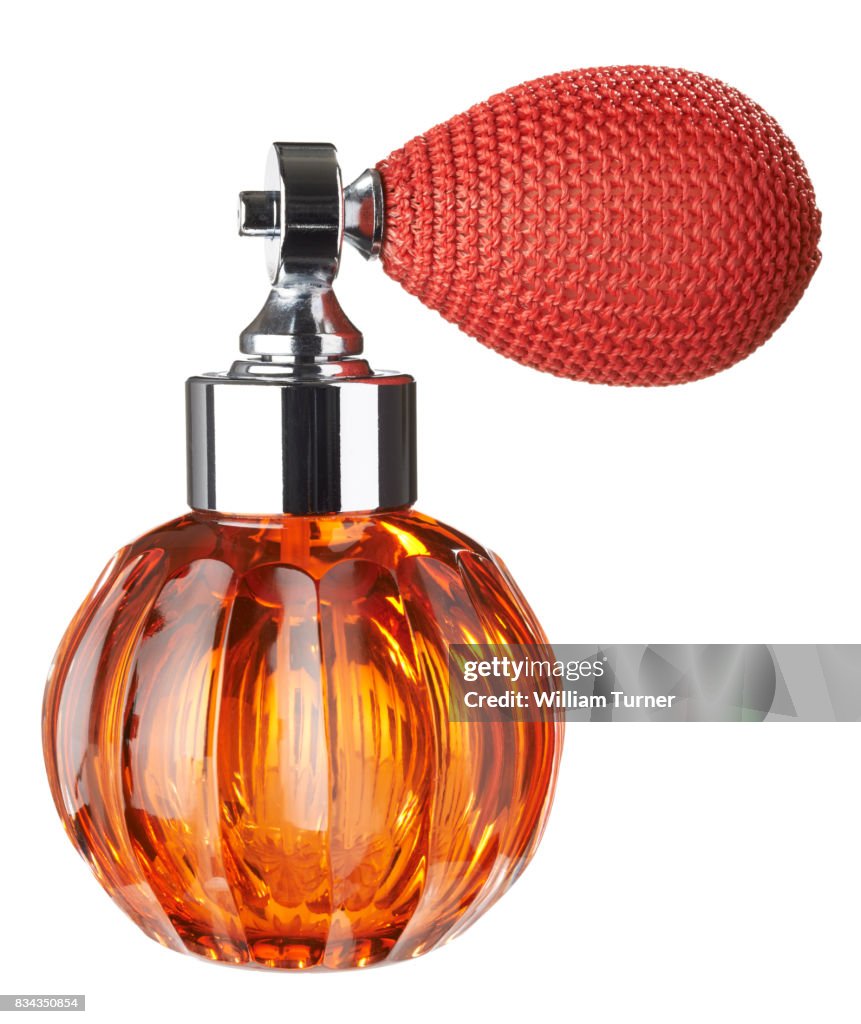 A cut out image of a perfume spray