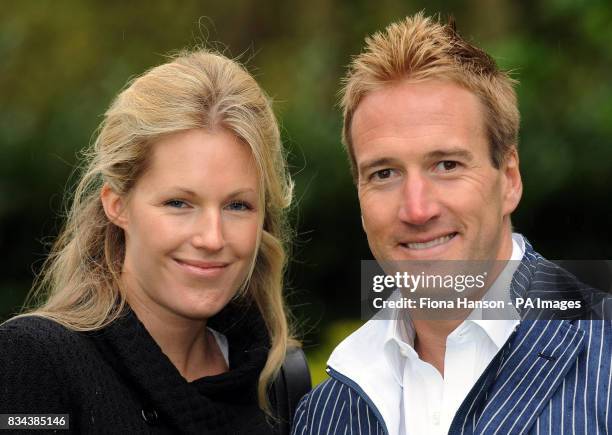 Presenter Ben Fogle accompanied by wife Marina for his role as ambassadors launching first Royal Parks Foundation Half Marathon.