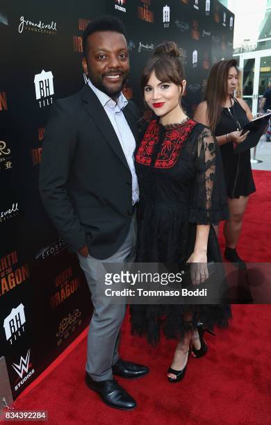 Christina Wren and guest attend the Premiere Of WWE Studios' "Birth Of The Dragon" at ArcLight Hollywood on August 17, 2017 in Hollywood, California.