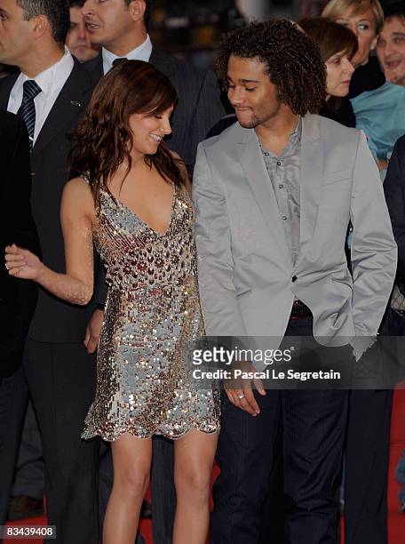 Actors Ashley Tisdale and Corbin Bleu attends the 'High School Musical 3' premiere during the 3rd Rome International Film Festival held at the...