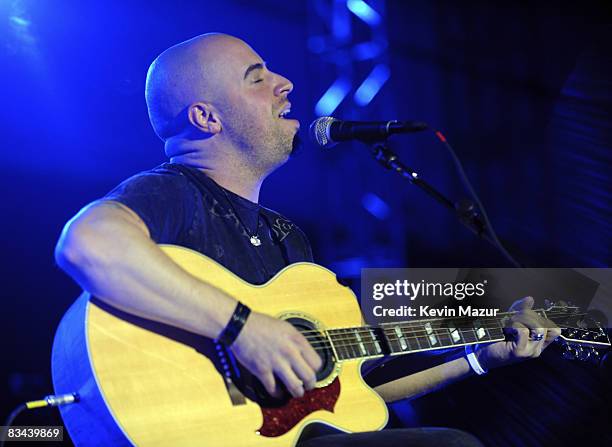 Chris Daughtry performs the Sidewalk Angels "A Furry Tail Evening" to benefit Pets Alive No-Kill animal shelter at Saw Mill Club on October 25, 2008...