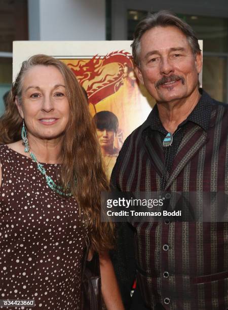 Anthony DeLongis and guest attend the Premiere Of WWE Studios' "Birth Of The Dragon" at ArcLight Hollywood on August 17, 2017 in Hollywood,...