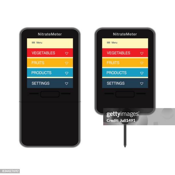 black nitrate tester on a white background. - sanitary pad stock illustrations