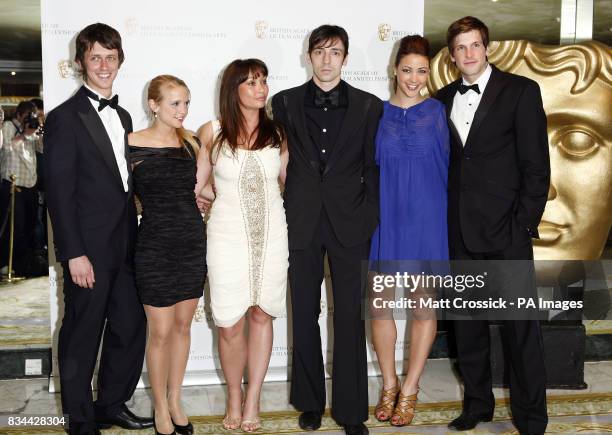 The cast of Katemodern arrive at the British Academy Television Craft Awards at the Dorchester Hotel in West London.