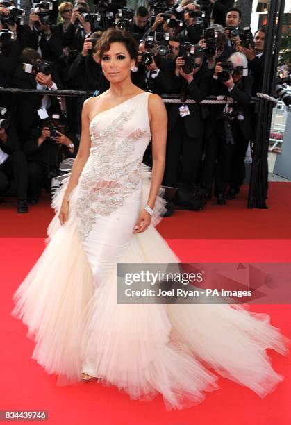 Eva Longoria Parker arrives for the screening of 'Kung Fu Panda' during the 61st Cannes Film Festival in Cannes, France.