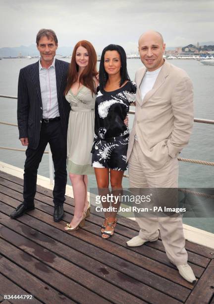 Director Roland Joffe, Julia Volkova, Elena Katins and Igor Desayatikov attend a photocall for 'Un Conte de Noel' during the 61st Cannes Film...