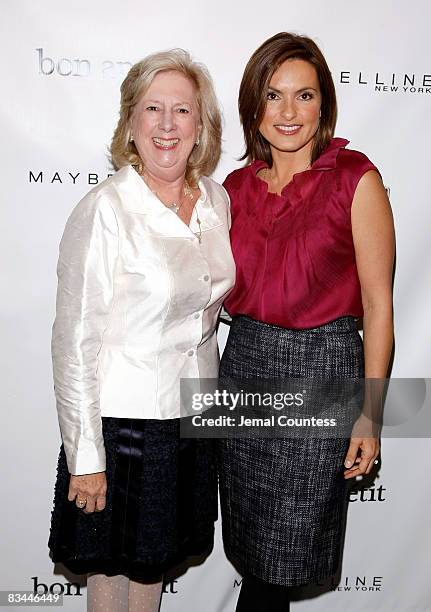 Former Head of the Sex Crimes Unit of the Manhattan District Attorney's Office Linda Fairstein and Actress Mariska Hargitay attend the Joyful Heart...