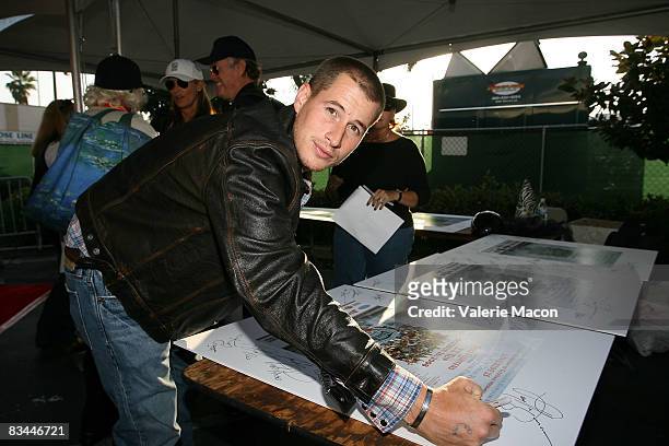 Actor Brendan Fehr attends the 25th Annual Love Ride on October 26, 2008 in Los Angeles, California.
