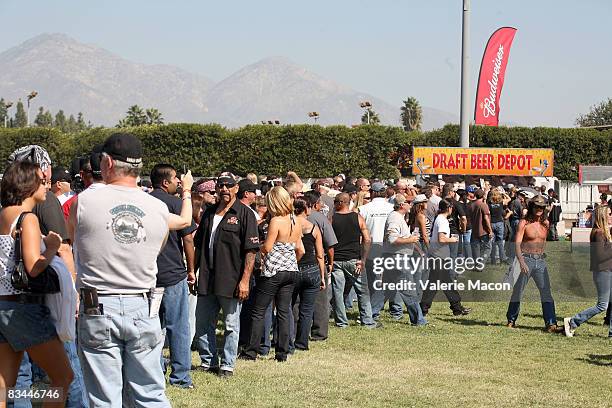 The Foo Fighters perform at the 25th Annual Love Ride on October 26, 2008 in Los Angeles, California.