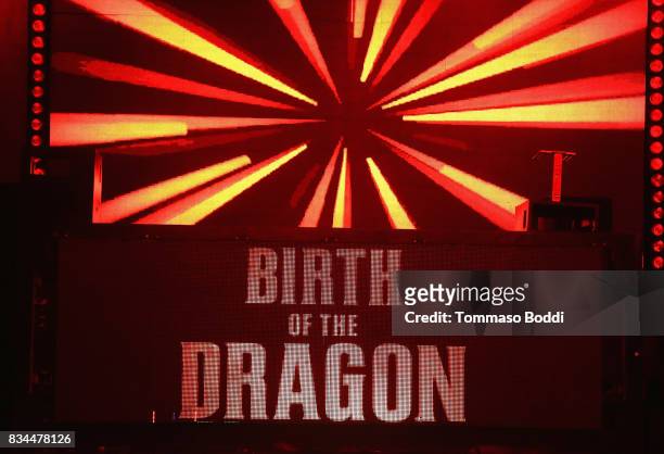 General view of the atmosphere during the special screening WWE Studios' "Birth Of The Dragon" After Party on August 17, 2017 in Hollywood,...