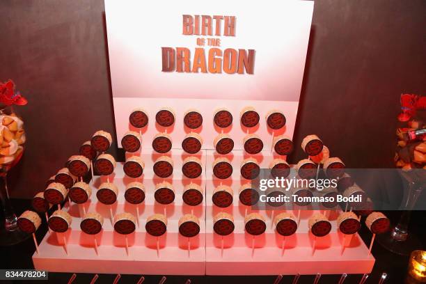 General view of the atmosphere during the special screening WWE Studios' "Birth Of The Dragon" After Party on August 17, 2017 in Hollywood,...