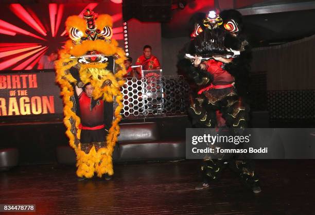 General view of the atmosphere during the special screening WWE Studios' "Birth Of The Dragon" After Party on August 17, 2017 in Hollywood,...