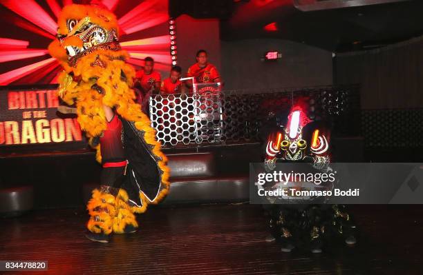 General view of the atmosphere during the special screening WWE Studios' "Birth Of The Dragon" After Party on August 17, 2017 in Hollywood,...