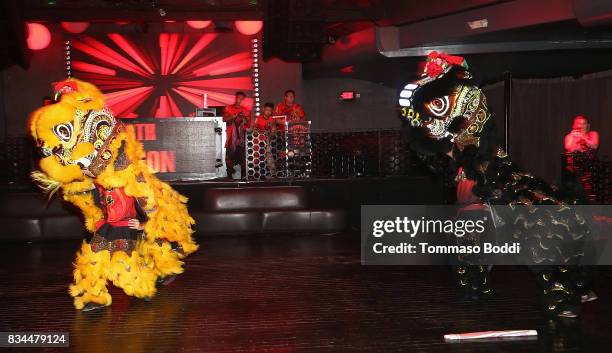 General view of the atmosphere during the special screening WWE Studios' "Birth Of The Dragon" After Party on August 17, 2017 in Hollywood,...