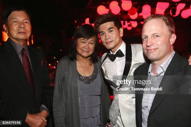 Wong Jack Man, Phillip Ng nd guests attend the special screening WWE Studios' "Birth Of The Dragon" After Party on August 17, 2017 in Hollywood,...