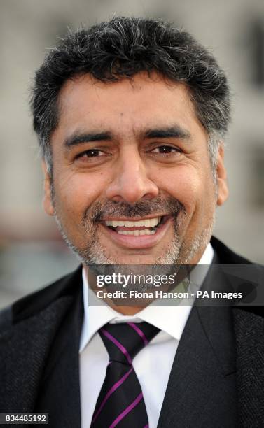 James Caan, a Dragon's Den millionaire attending the launch the Get Set London Roadshow, in Trafalgar Square, London marking London's Olympiad which...