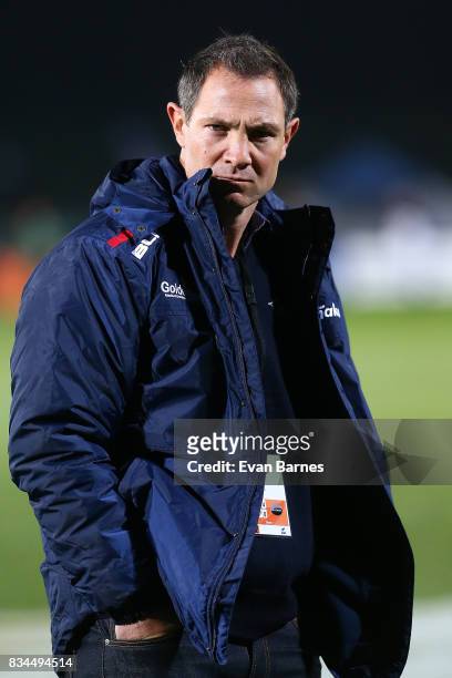 Head Coach of Tasman Leon McDonald, during the Mitre 10 Cup round one match betweenTasman and Canterbury at Trafalgar Park on August 18, 2017 in...
