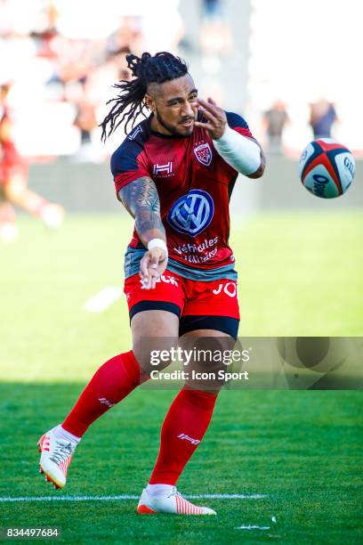 Ma'a Nonu of Toulon during the pre-season match between Rc Toulon and Lyon OU at Felix Mayol Stadium on August 17, 2017 in Toulon, France.