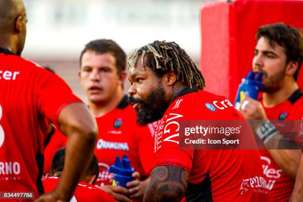 Mathieu Bastareaud of Toulon during the pre-season match between Rc Toulon and Lyon OU at Felix Mayol Stadium on August 17, 2017 in Toulon, France.